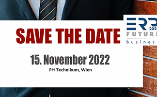 Save the Date: Die ERP Future 2022 findet am 15. November 2022 an der FH Technikum Wien statt. www.erp-future.com