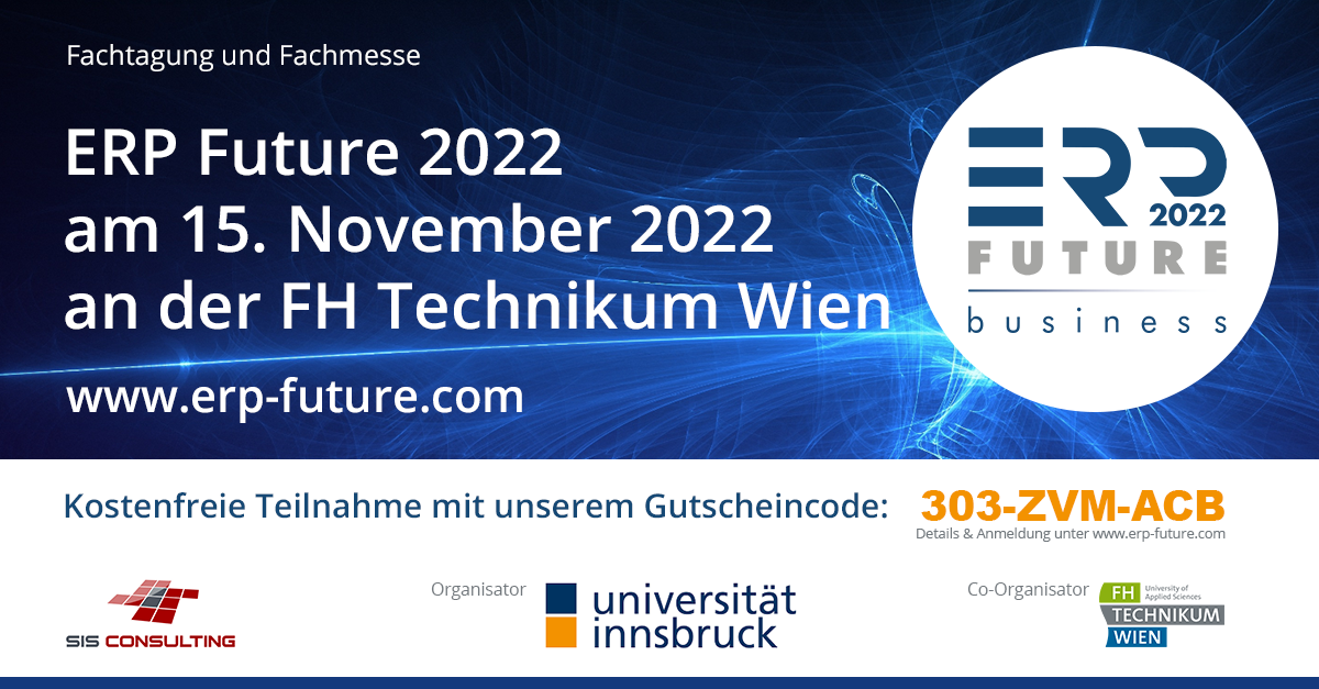 Fachtagung ERP Future am 15.11.2022 in Wien